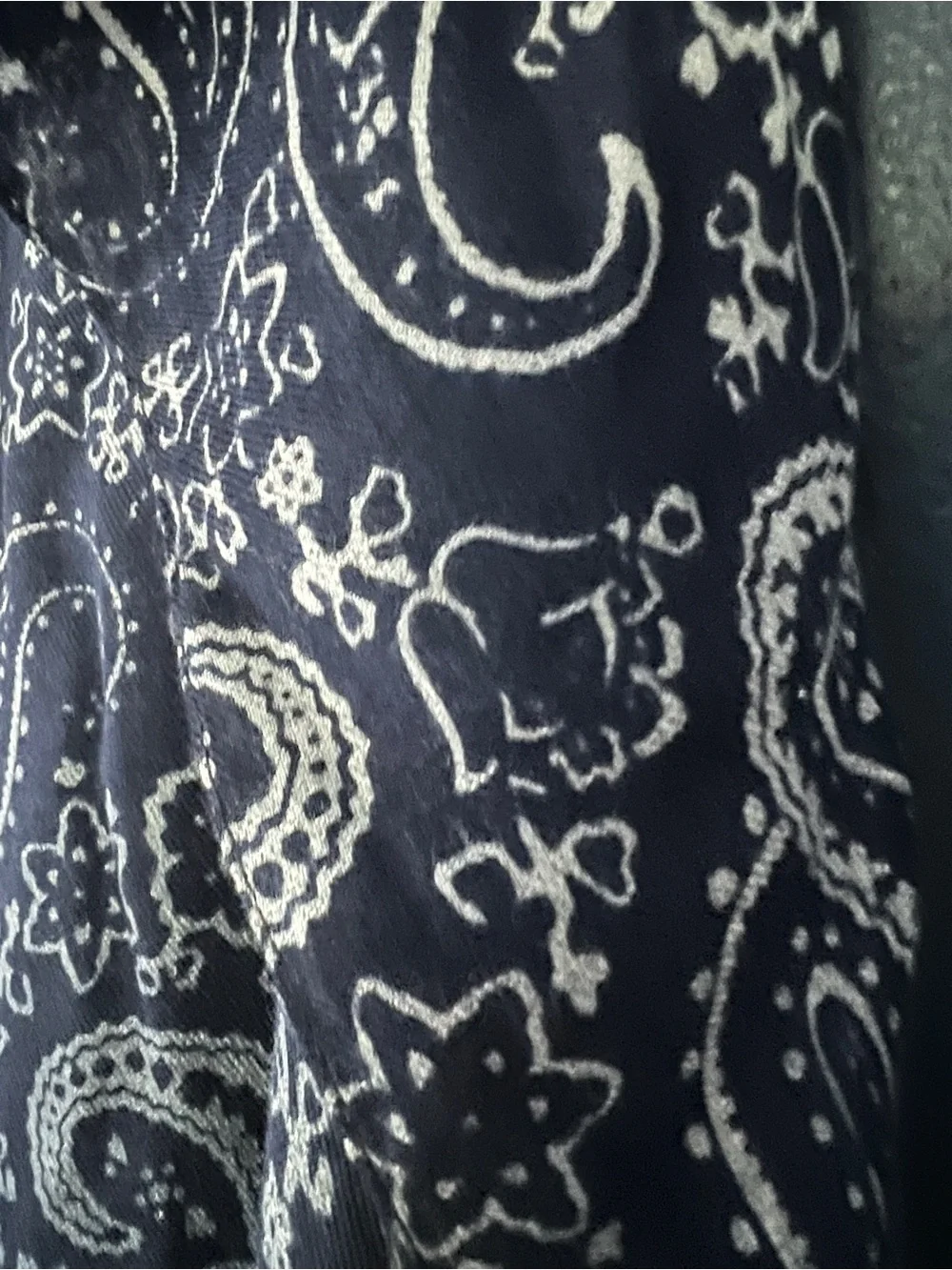Altea Navy Paisley Ombré Soft Lightweight Scarf